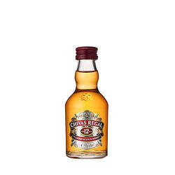 Chivas/芝华士12年威士忌小酒版 轰趴调酒 50ml 单瓶装（无盒） 20.9元