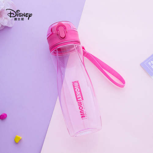 迪士尼水杯便携男女夏季水杯户外运动学生直饮塑料儿童防漏水壶 17.6元