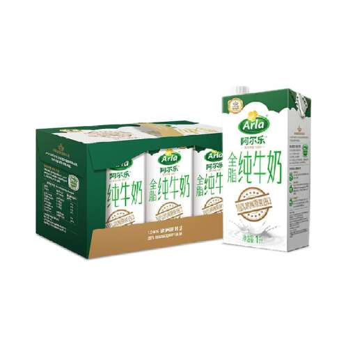 Arla进口6L全脂纯牛奶 260.88元拍4件(合65.22元/件，需88VIP 95折)