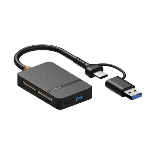 USB3.0+Type-CӿڡĿ֧CF/MS/SD/TF+Type-Cݿ+USB3.0*0.2  sdtf๦usb3.0ڴ洢תtypecUûΪƻ15ͨccdֻò忨43.9Ԫ