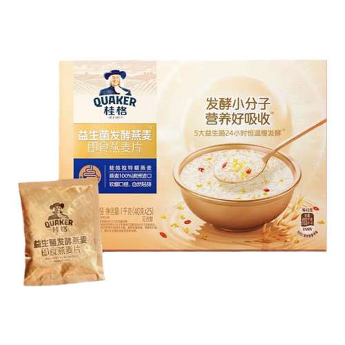 1kg 40g*25䣩 װ QUAKERͼʳƬŴ΢Ӫ40g*25151.8Ԫ2(75.9Ԫ/)