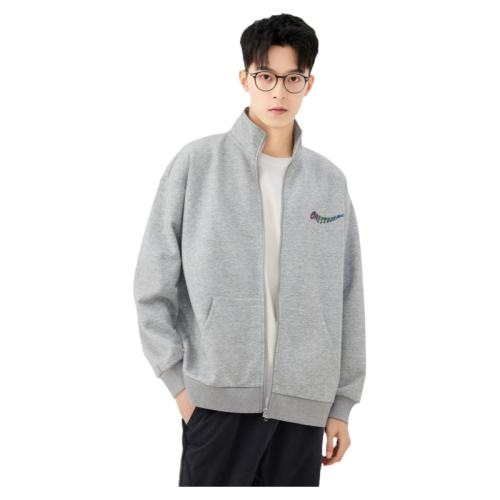 百亿补贴:13w1025花灰色 l 快鱼2023春新款男宽松开衫卫衣简约韩系