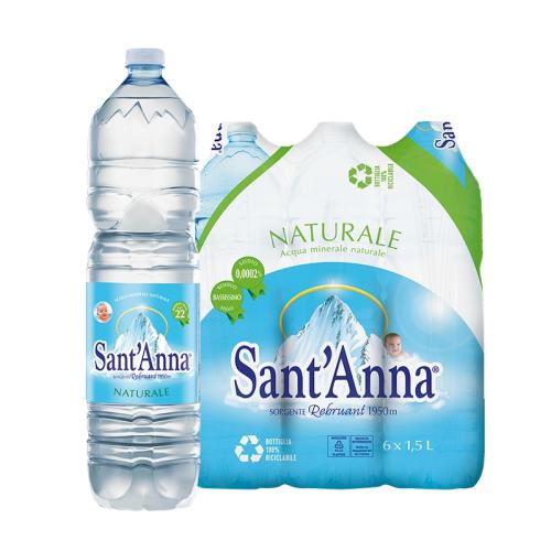 1.5L*6ƿ䡿 Sant'AnnaʥȻˮ1500ml*6ƿ ƿӼҶڻװ40Ԫ