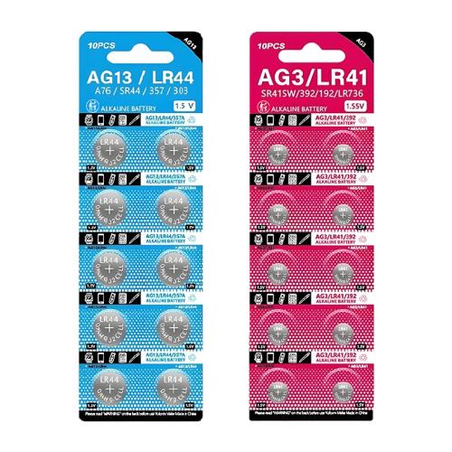 LR41?־?2? lr44Ŧ۵LR41/AG3ťʽAG13 L1154 A76 357a SR44ֱңα꿨߼СԲ1.5V 1.25Ԫ