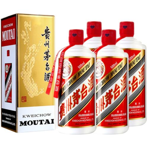 Moutai/ę́ ę́53500ml 4ƿ ę́ 53ȷę́500mL*4ƿװͰ׾ưڲ 9556Ԫ