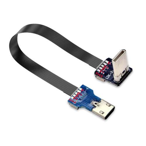 5cm Type-CĸֱתMicroUSBĸֱTYC1-MIC4 type-cתmicro usbĸͷתӳֻ߳˻PDų籦11.72Ԫ