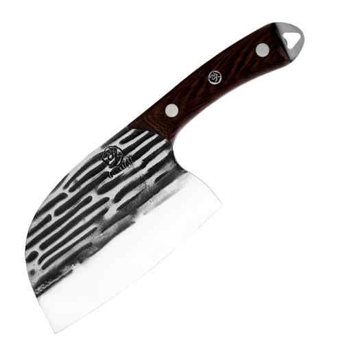 60°以上 12.7cm 中号鱼头刀【前切后斩 分断开刃】 18.7cm 20年不换刀斩切两用刀厨师专用 38.8元