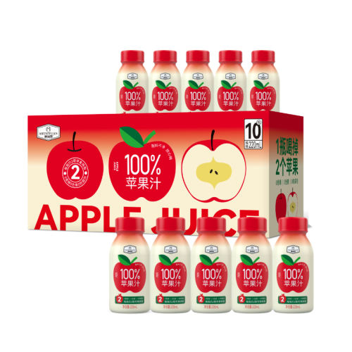 ڲ100%ƻ֭220ml*10ƿ ԰100%ƻ֭0֭֬ʹ֭ˬƷ220ml*10ƿ21.9Ԫ