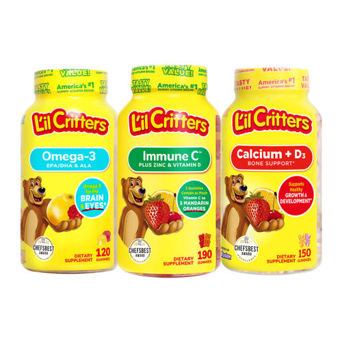 (VC+п190)*1+(DHA120 ƿװ)*1+(D3 150 552g)*1 lilcrittersdhaС375.95Ԫ