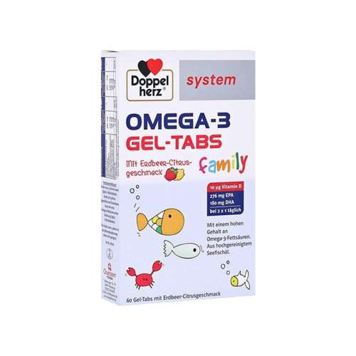 DoppelherzҩOmega3Ͷͯݮζ׽60 60 ŷֱʵ¹Doppelherz˫ĶͯDHA60omega3183.31Ԫ(88VIP 95)