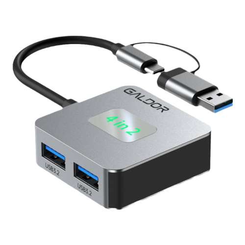 ˫ͷ41 TYPE-C/USBתUSB3.2*42320 3.210Gbps USBHUB߶44.2Ԫ