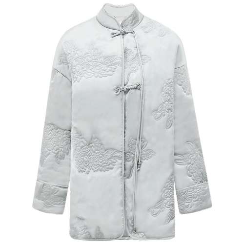 聚划算：流光灰棉服MF3002 S COCO BELLA刺绣缎面盘扣棉服 1780.2元拍3件(合593.4元/件)