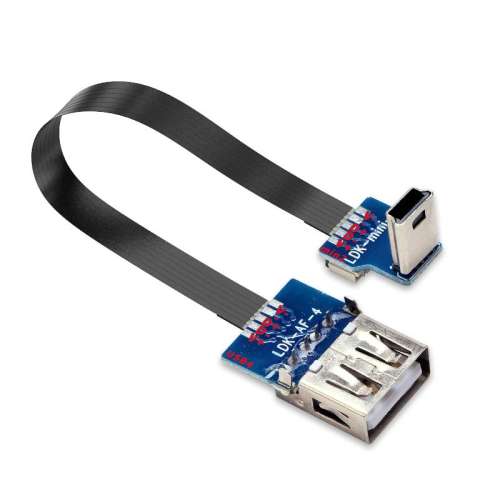 5cm miniUSBתUSBĸֱMIN1-USB4 miniתusbĸתӳ5PӿV3 OTGݴTڹתUSBĸؽUοںݳͷ90ֱ51.7Ԫ5(10.34Ԫ/)