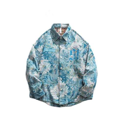 绿色 M Veaffor美式潮高定花卉提花夹克 134.3元