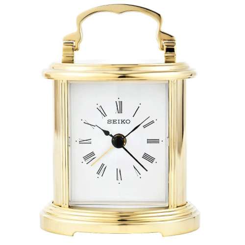 QHE109G SEIKO精工金属外壳精致台钟 实付723.52元
