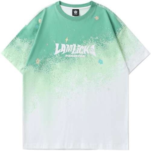 绿色（宽松） S lamlicka短袖半袖上衣 实付378元,折合126/件