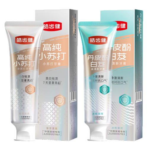 120g 【清新口腔】益清新120g 皓齿健小苏打洁白牙膏益生菌清新 实付8.42元