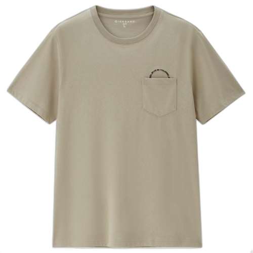 02 深蓝 S Giordano短袖口袋T恤吸湿排汗 40.7元