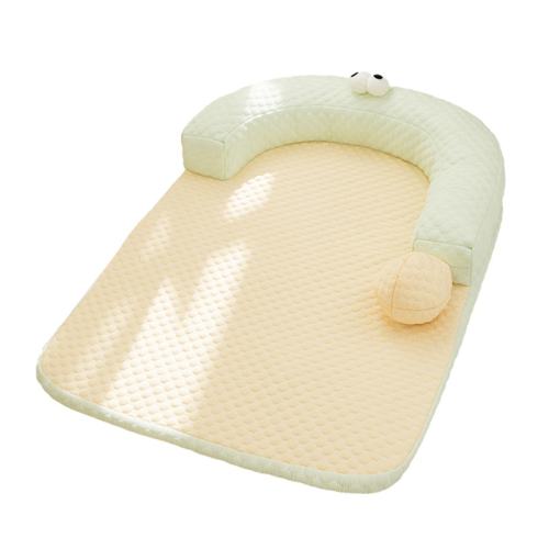 薄荷奶绿?【A类凉感冰豆豆?凉爽亲肤不黏腻】 S：45*35cm【建议5斤内萌宠】-推荐大码睡更爽~ 【一秒降温】奶油撞色冰豆豆狗窝 25.42元