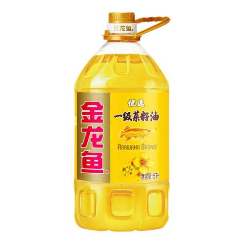 百亿补贴：金龙鱼优选一级菜籽油5L 【5L】金龙鱼 优选特香菜籽油营养健康家用商用食用植物色拉油 53.9元