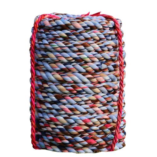 军绿色 耐用型棉布料15米4cm拔河绳 17元