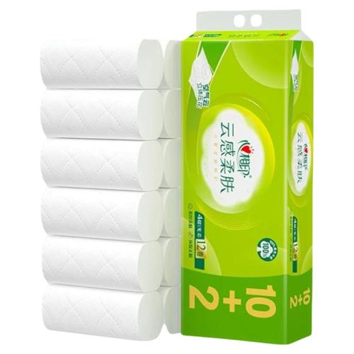 百亿补贴：117克24卷 心相印云感柔肤立体压花无芯卷纸4层117克24大卷家用厕纸卫生纸 31.9元