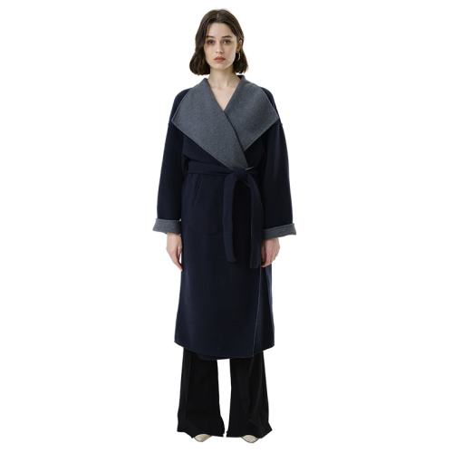 聚划算：藏蓝/灰色 170/92A/M INSPIRE休闲毛呢大衣外套 1238.6元拍2件(合619.3元/件)