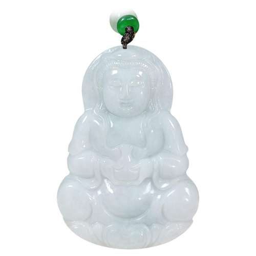 聚划算：带天然棉纹-特价 自营缅甸浅语拾光天然观音吊坠 653.12元拍2件(合326.56元/件，需88VIP 95折)