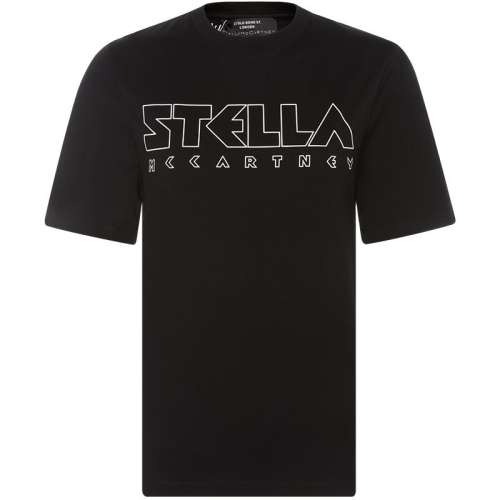 聚划算：黑色 XS STELLA MCCARTNEY圆领短袖T恤 970元拍2件(合485元/件)