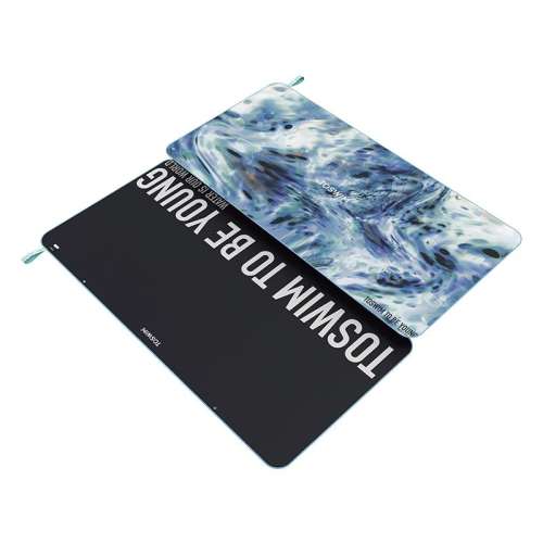 160cm*80cm ①【冰蓝海域】小巧便携 TOSWIM游泳速干浴巾亲肤吸水 550.75元拍5件(合110.15元/件)