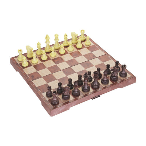 2656仿木款（棋盘24*24cm） 友邦国际象棋UB磁性棋子折叠棋盘 29.75元