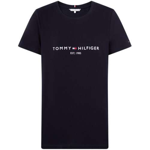 聚划算：藏青色DW5 XS Tommy 女装纯棉刺绣圆领短袖上衣 2275元拍5件(合455元/件)