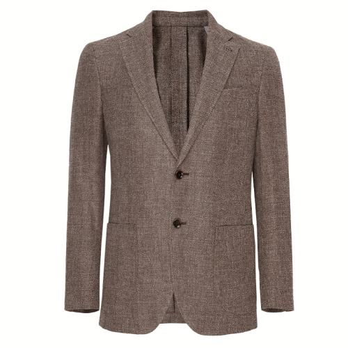 咖色 165/86A VSKONNE亚麻轻薄修身休闲西服 实付389.3元