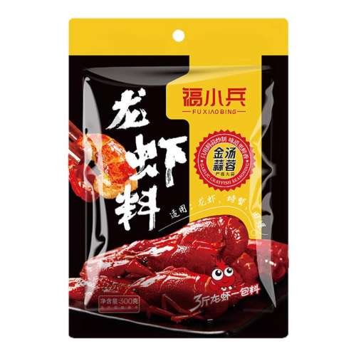 麻辣口味220g*1袋 福小兵麻辣小龙虾调料十三香蒜蓉 9.8元