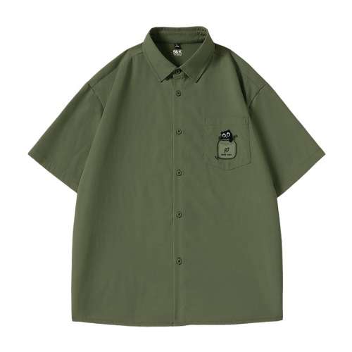 果绿（MB哈喽小猫） M 班尼路男士冰丝防晒翻领衬衫男 59.92元
