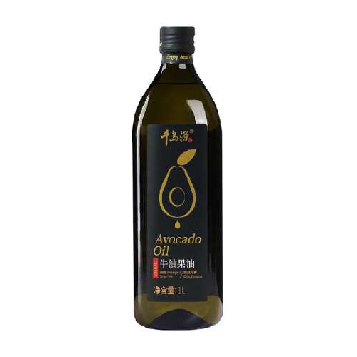 千岛源牛油果油1L低温冷榨儿童热炒家庭装食用油少油烟高烟点热炒 128元拍2件(合64元/件)