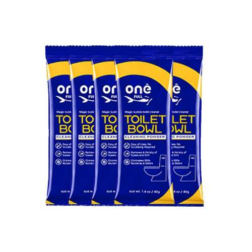 日常清洁40g*5袋 【自营】ONEFULL马桶魔法泡泡粉洁厕剂强力除垢去污厕所除臭神器 24.15元(需88VIP 95折)