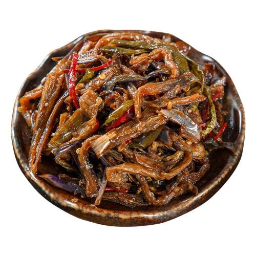 酱茄子干辣椒250g*1袋 酱茄子干辣椒咸菜下饭拌饭菜 11.9元