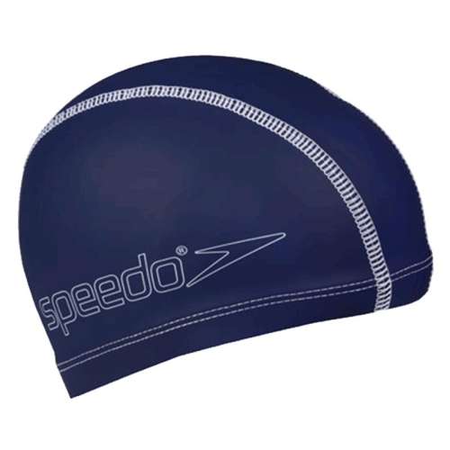 深蓝色 speedo 速比涛基础男女通用泳帽 48.58元