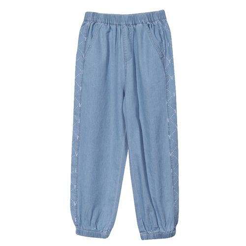 110 牛仔蓝 IVY HOUSE拼接牛仔休闲裤 226.86元