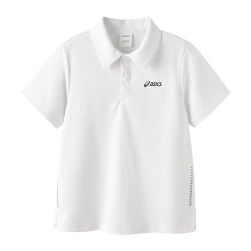 百亿补贴：0000白色 120cm ASICS亚瑟士童装2025年夏季新款吸湿速干POLO领透气舒适运动短袖 99元