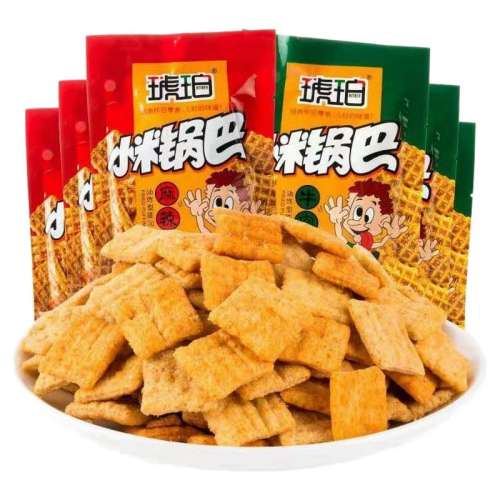 牛肉味：独立小包【6包】 琥珀小米锅巴牛肉味麻辣味 3.9元