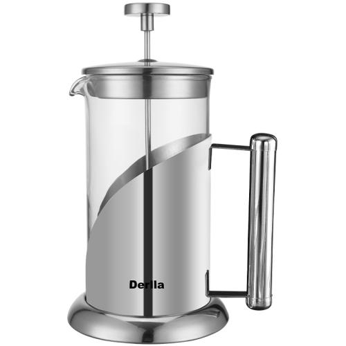 不锈钢+玻璃法压壶1000ml 1000ML以上 德国Derlla法压壶咖啡器具 349.44元拍3件(合116.48元/件)