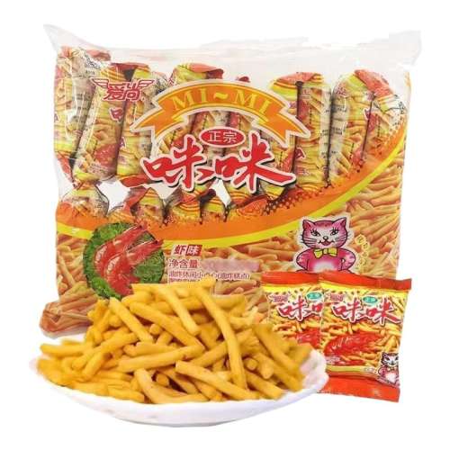 咪咪虾条40包 芭芭农场爱尚咪咪虾条10g40包 12.75元