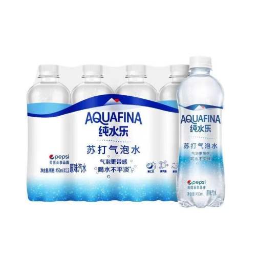 450ml*24瓶 百事可乐纯水乐苏打气泡水0糖0脂0卡碱性无糖原味汽水450ml*24瓶 45.5元