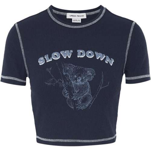 �ۻ��㣺���� S UR�����¿�Ůװ����ײɫ����Ȥζ�ɰ�ӡ������T��UWL440057