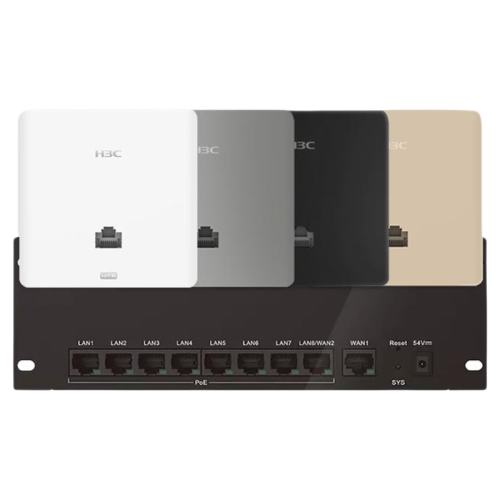 ڲ׼ײ Wi-Fi7 ˫Ƶ3600MAP*ɫ H3C» BE5100ȫWiFi7ǧapװ 86Ƕǽʽpoe·acһ廯AP409Ԫ