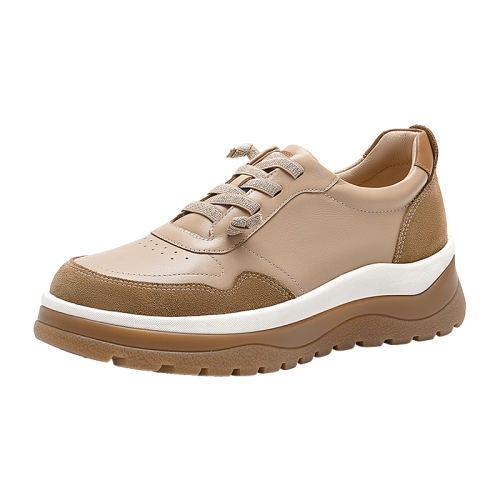 ��ɫţƤ��/ţ�ʲ�� 34 ��ɭ��ϵ����װ�ЬŮ���¿�ƴ����Ƥ���˶�����ЬHCL246116