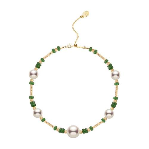 ڲ18.5cm 5-7.5mm Ȼʯɳ/Akoyaˮ/18K HELASˮɳ2592.6Ԫ
