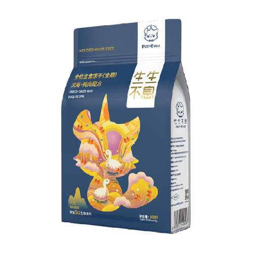 鸭肉 400g 生生不息犬用主食冻干鸭肉配方 237元